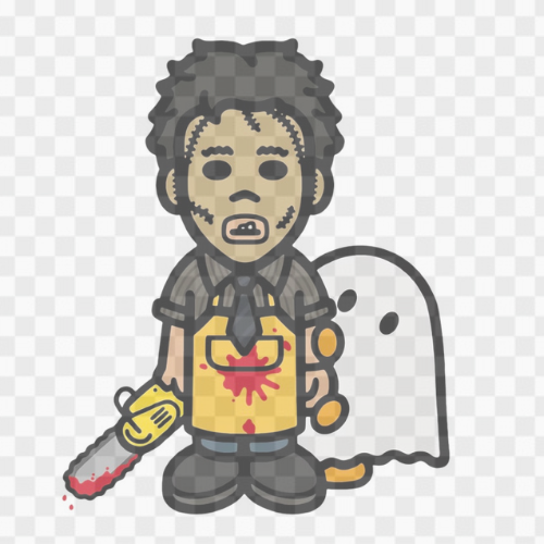 Guy with Chainsaw x Monkey